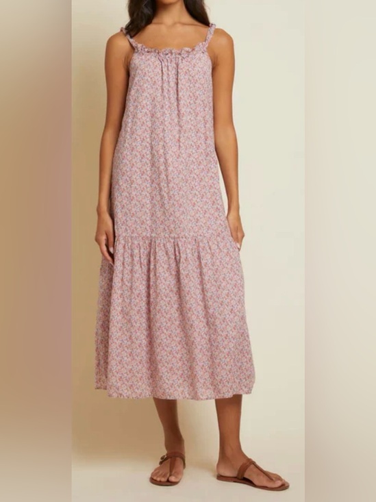 Nation LTD Dresses & Skirts - Nation LTD  sequoia Pink Floral Tiered Midi Dress
